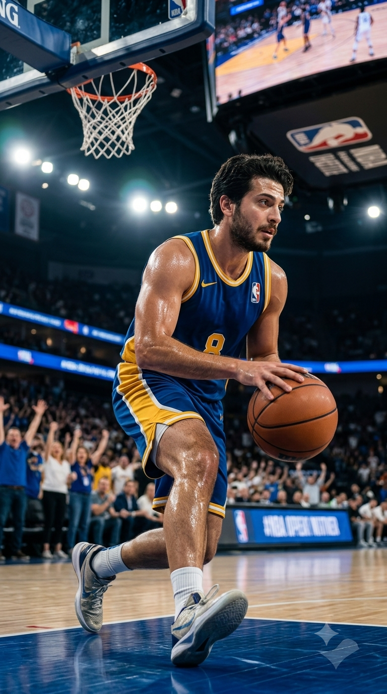 Verwandle dein Foto in einen Basketballstar
