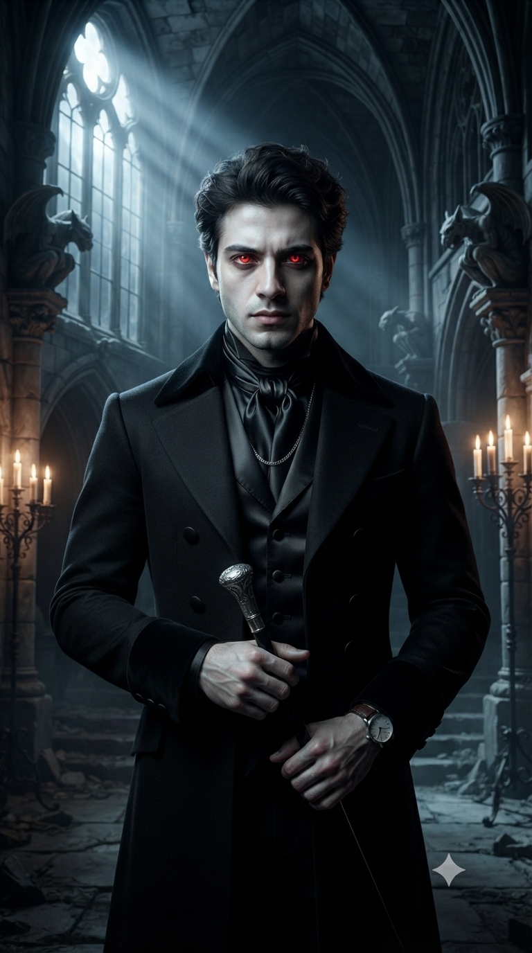 Verwandle dein Foto in einen Vampircharakter